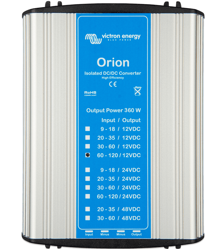 Orion DC-DC Konverter, isoliert, 360 W und Modelle für besondere Zwecke