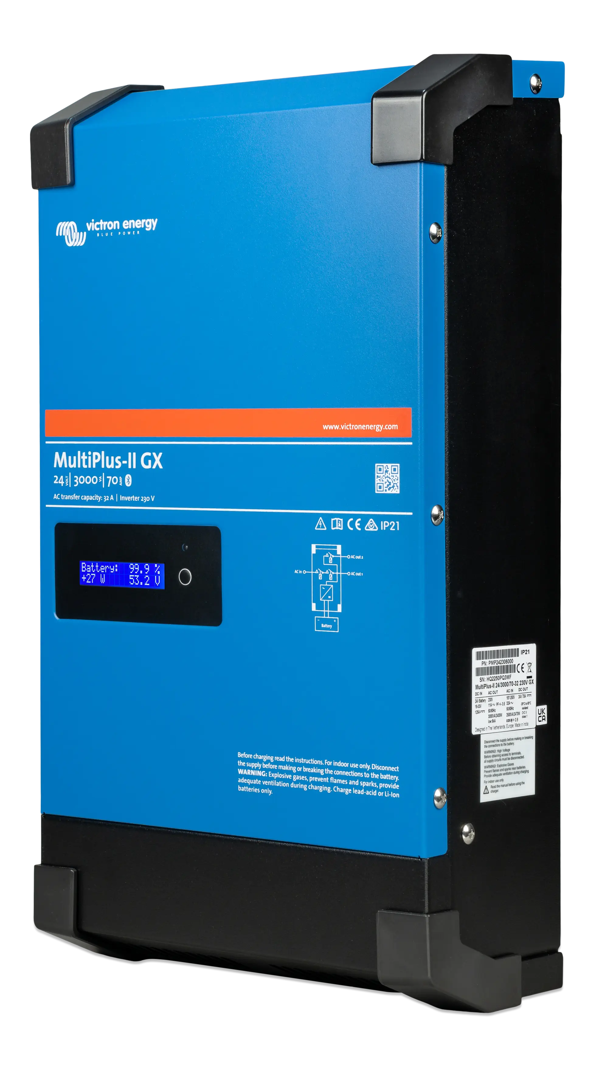 MultiPlus-II 24V 3kVA 70-32 230V GX (left) thumbnail